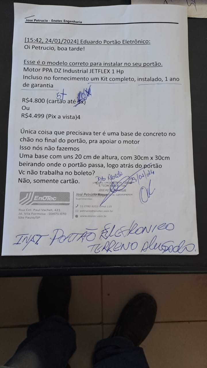 portão automático instalado e entregue ao cliente em Mairiporã